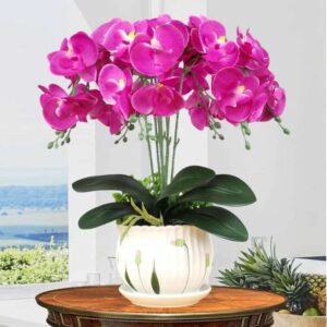 Artificial orchid arrangement