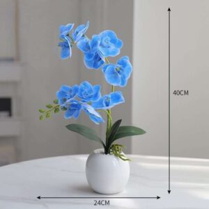 Artificial blue orchid