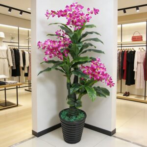 Artificial purple orchid plant