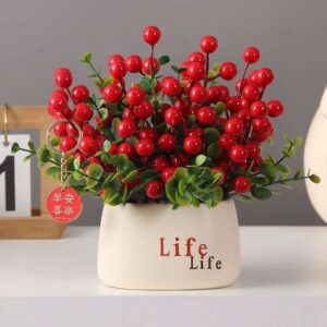 Artificial red berry